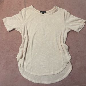 Forever 21 Cream/white weave t-shirt with slits on both sides. Super cozy. Sz: S